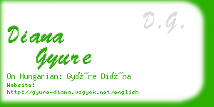 diana gyure business card